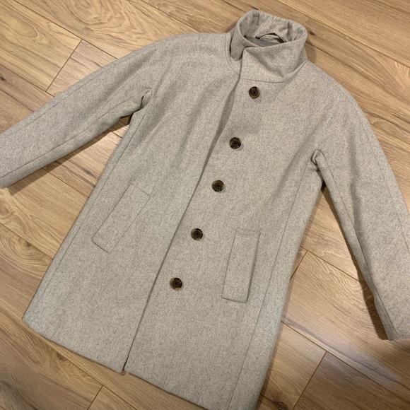 JCREW GREY JACKET COAT 00 XXS MID LENGTH - Picture 2 of 5